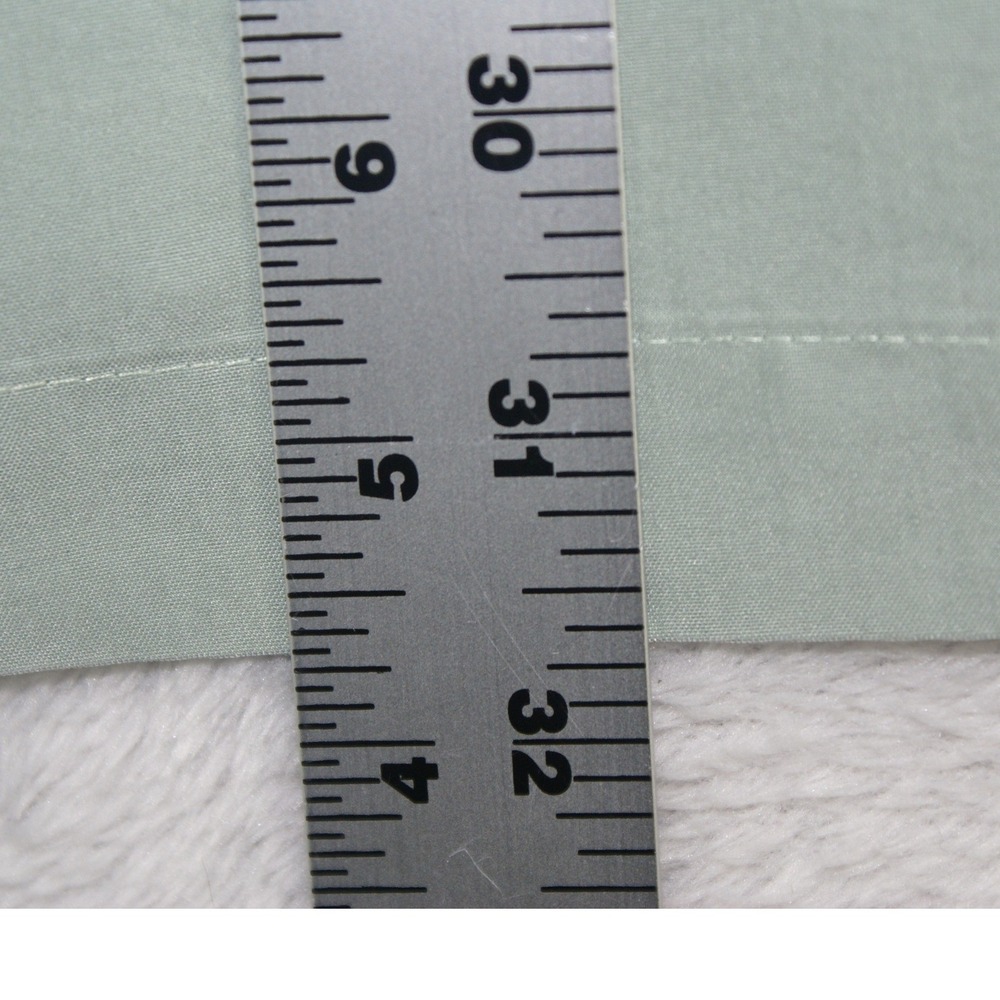 Caribbean Mens Large Sage Green Modal Blend Camp Collar Short Sleeve Button Down - Picture 6 of 7